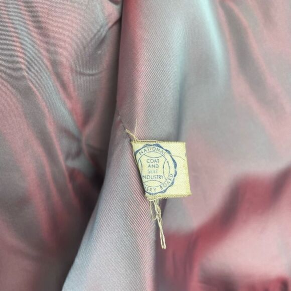 Vintage Union Made Black Velour Style Coat EUC - Picture 6 of 6